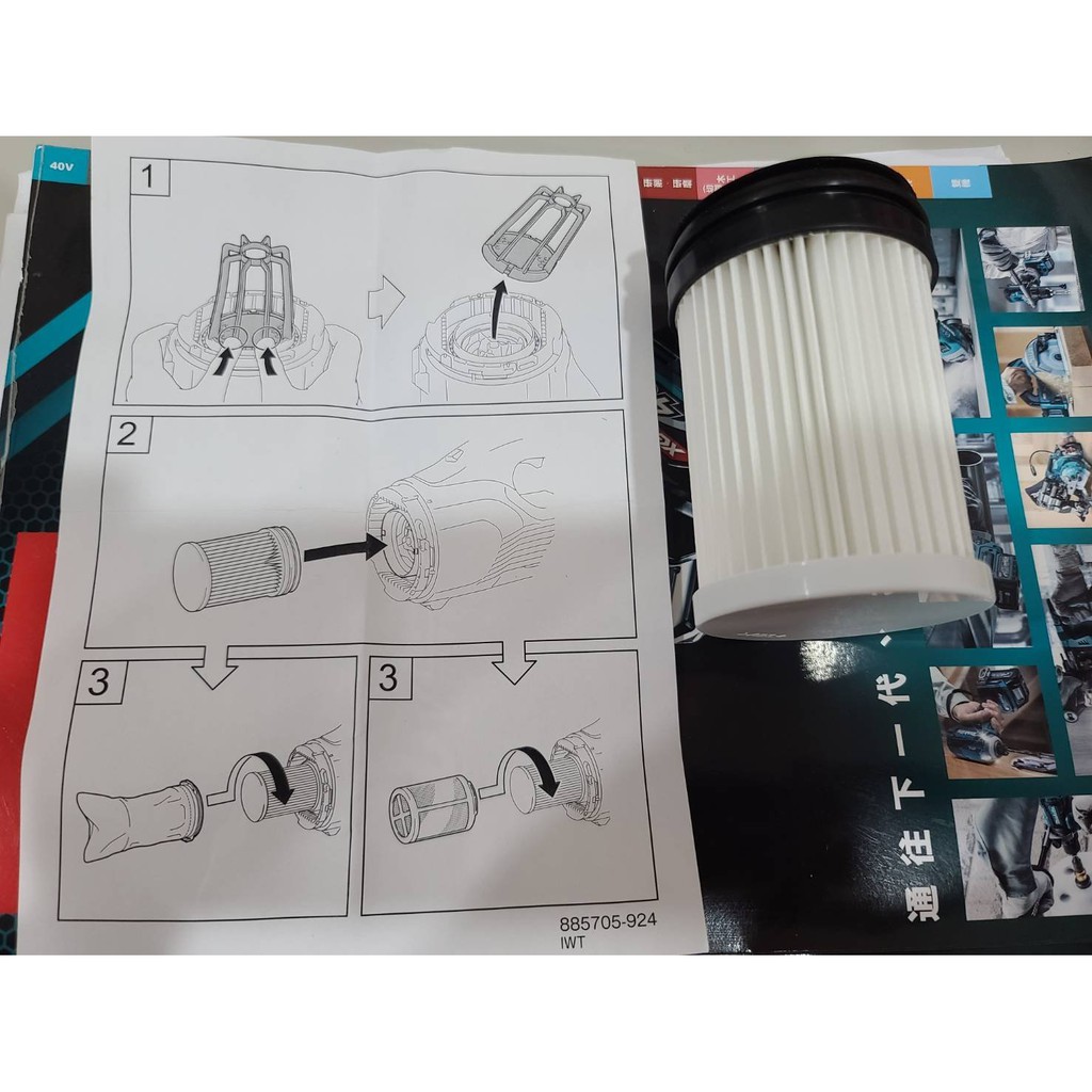 Màng Lọc Bụi Mịn HEPA Cao Cấp Dành Cho Máy Hút Bụi Pin MAKITA 199989-8 DCL180 280 281 283 CL 111 CL106 - Chính Hãng