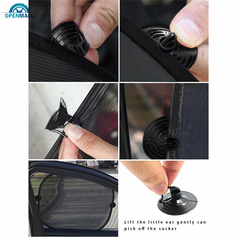 OM 5pcs/set Car Side Rear Window Windshield Mesh Sunshade Visor Cover Shield