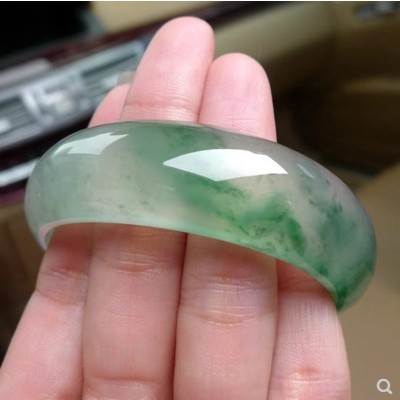 Vòng đeo tay màu ngọc bích tự nhiên kiểu dáng thanh lịch dành cho nữ