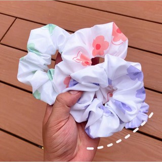 Cột tóc scrunchies pastel