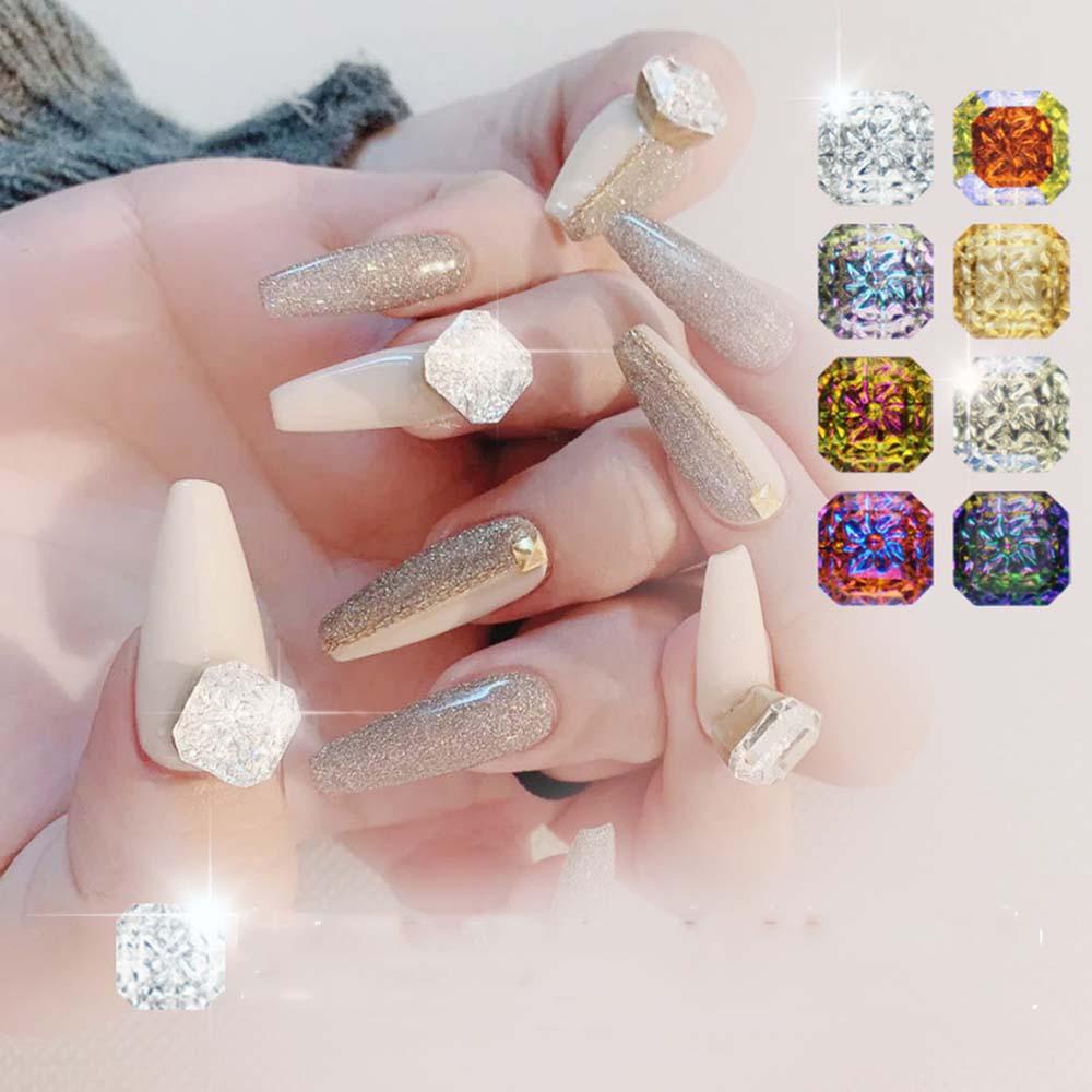 Miếng Dán Trang Trí Móng Tay 3D DYRUIDOJ|Phụ Kiện Trang Trí Móng Tay Hình Lục Giác Tinh Tế DIY
