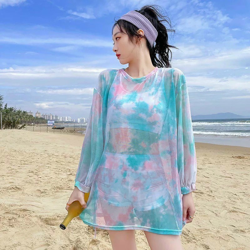 Bikini Áo Tắm Đồ Bơi Set Tập Thể Thao Cho Nữ Ba Món Kín Đáo | BigBuy360 - bigbuy360.vn