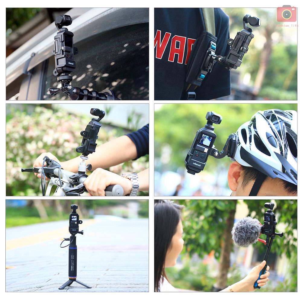 DJI Bộ Chuyển Đổi Mở Rộng Ulanzi OP-7 / Vlog Đa Năng Kèm Micro 1 / 4 Inch 3 Ngàm Gắn Nón Bảo Hiểm Cho Camera GoPro