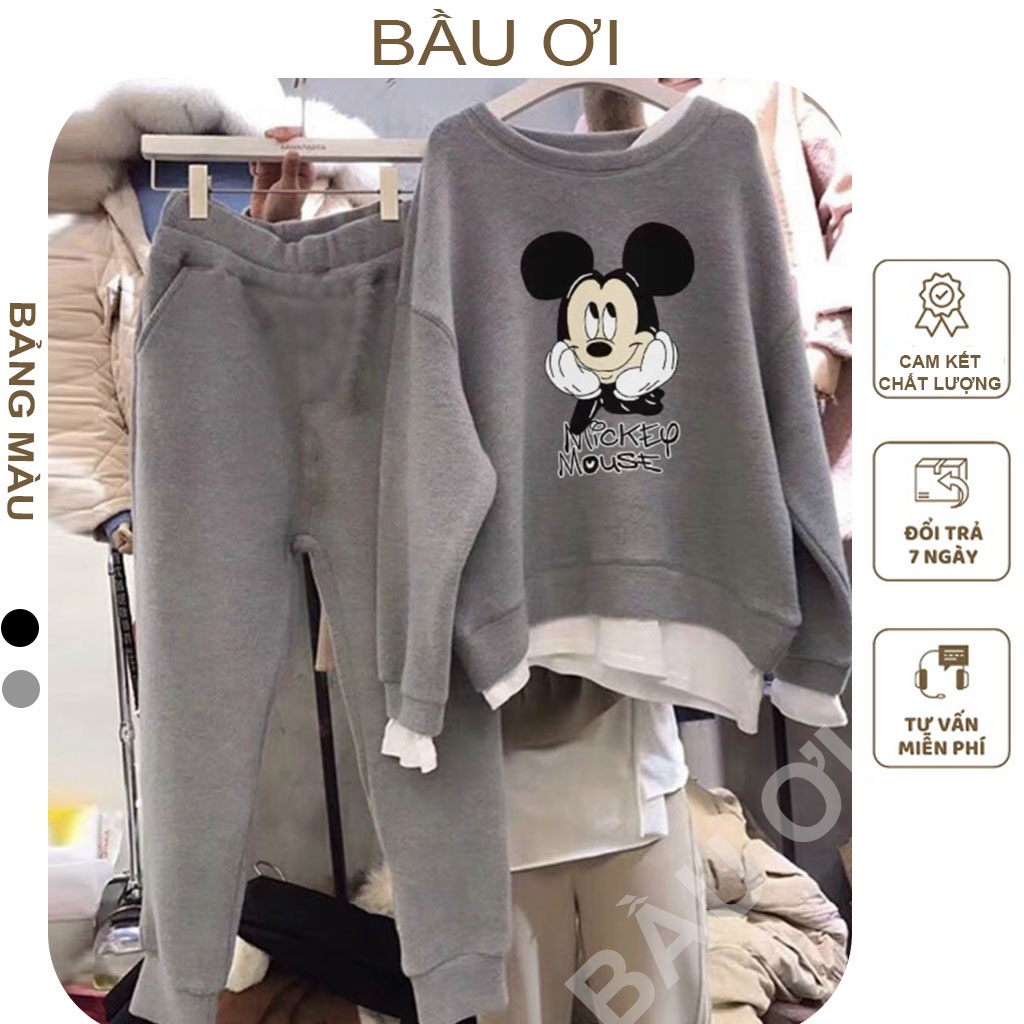 BAUOI B28] BỘ ĐỒ BẦU NỈ BO GẤU CÓ CHỈNH CHUN THIẾT KẾ TRẺ TRUNG NĂNG ĐỘNG - BỘ BẦU THU ĐÔNG TRƯỚC VÀ SAU SINH