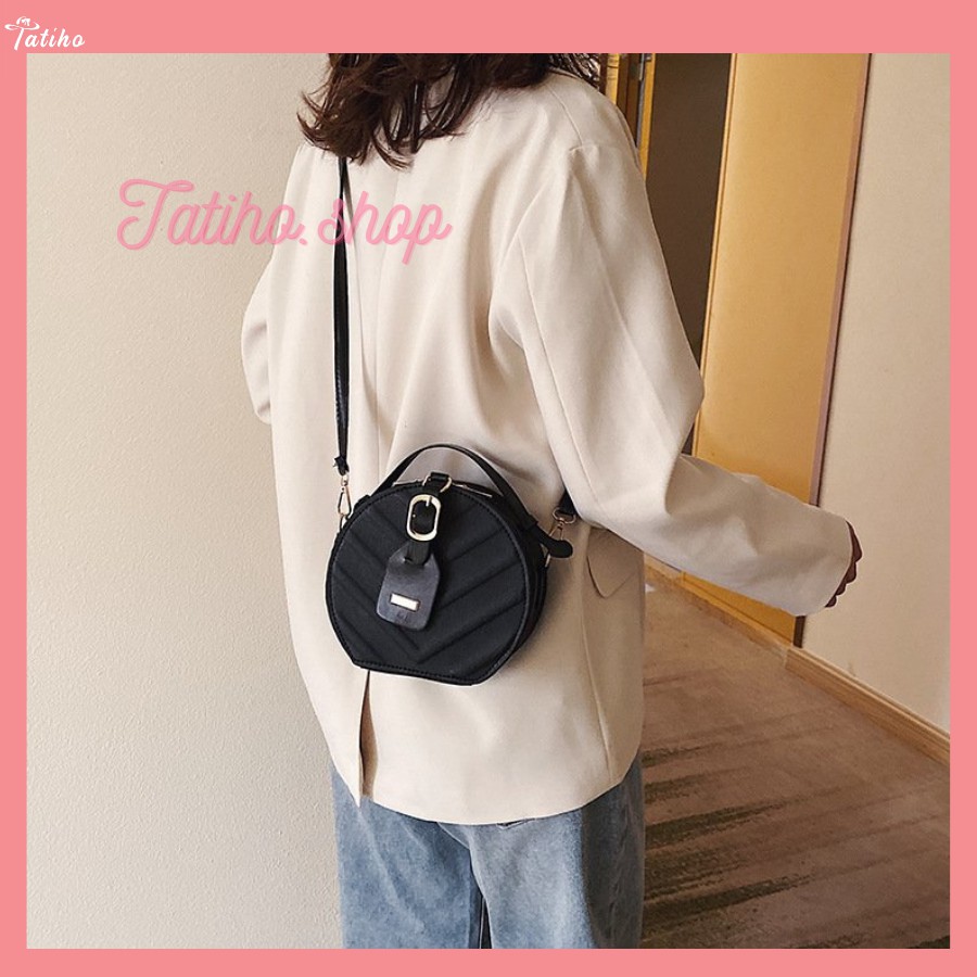 [HÀNG XỊN, GIÁ TỐT] Túi Xách Đeo Chéo Nữ Kiểu Tròn Đơn Giản Thanh Lịch - Mã TUI09