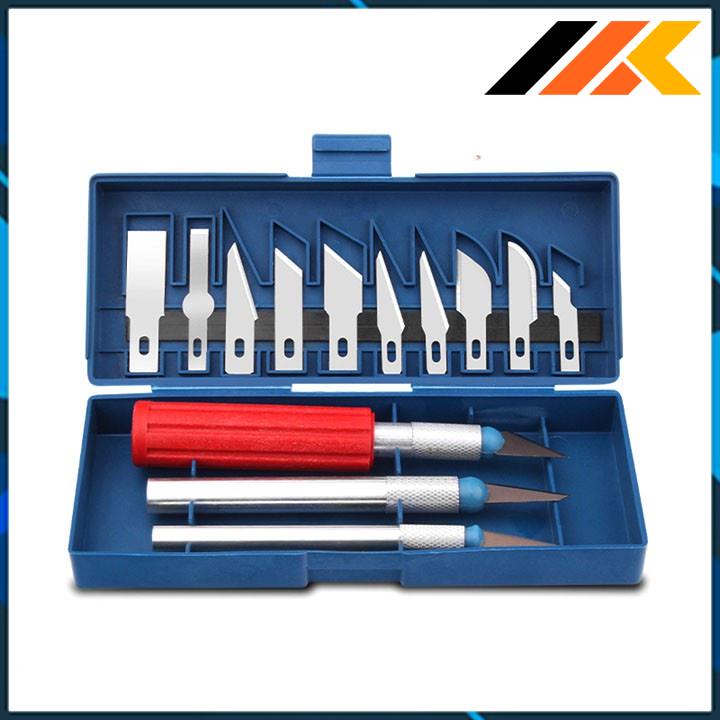 Bộ Dao Trổ Điêu Khắc 13 Chi Tiết dao cạo gioăng ron mặt máy oto máy giặt