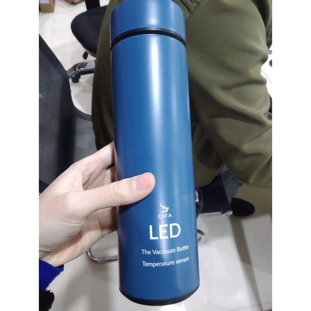 Bình đựng nước Inox hiện thị nhiệt độ bằng đèn LED | BigBuy360 - bigbuy360.vn