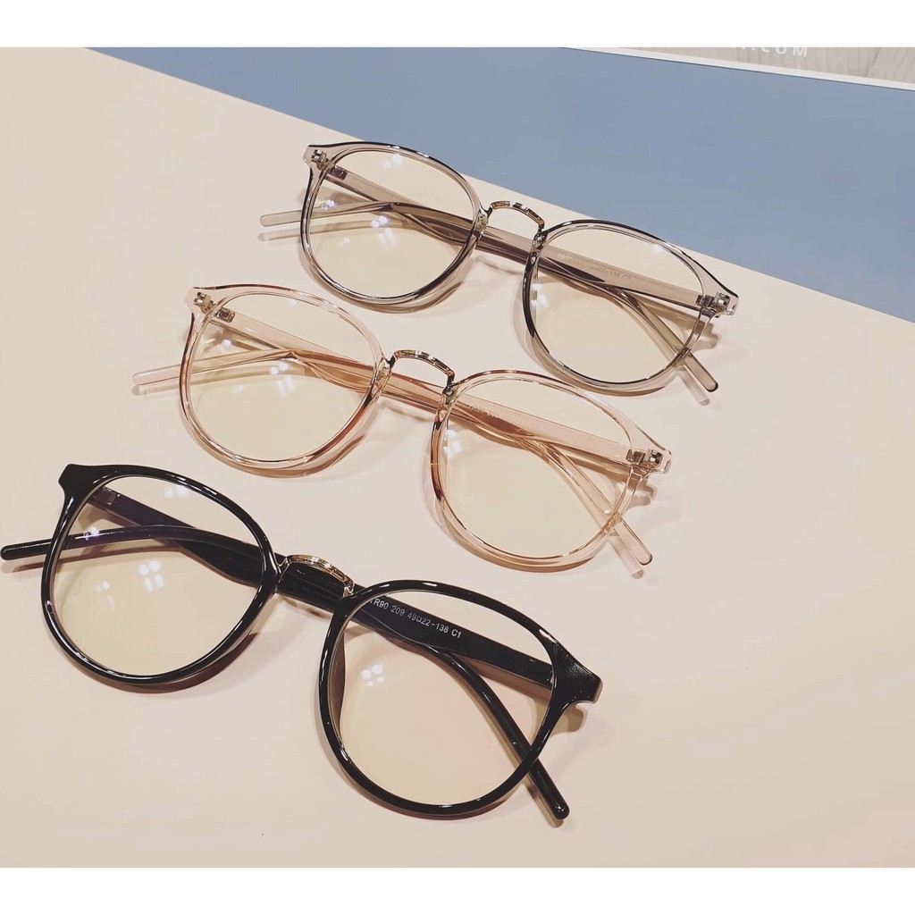 Kính mát nam nữ gọng kính dẻo Hàn Quốc chống tia UV400 chống ánh sáng xanh - 209
