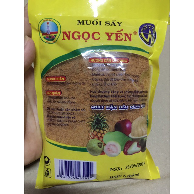 Muối sấy Ngọc Yến 100gr Muối Chấm Trái Cây Thượng Hạng