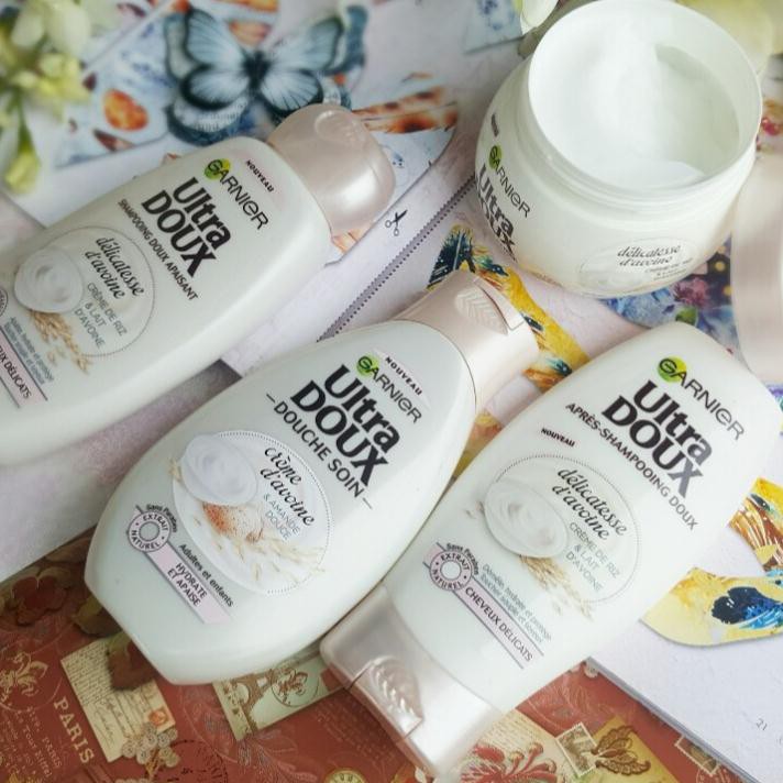 Garnier Ultra Doux Masque Baume Hydratant e - Mặt Nạ Ủ Tóc Yến Mạch 300ml