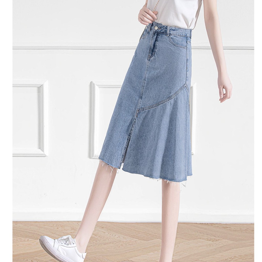 Chân Váy Bò Dài Xẻ Thời Trang Đơn Giản | BigBuy360 - bigbuy360.vn