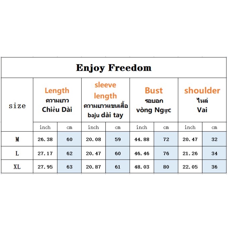 Enjoy Freedom Áo Thun Dài Tay Phong Cách Retro Gợi Cảm Cho Nữ