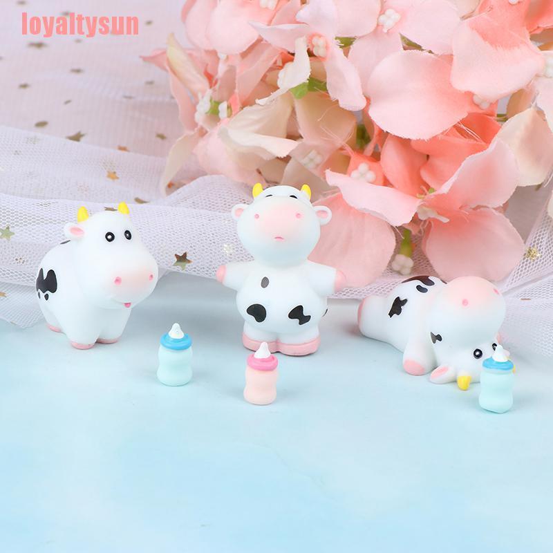 Mô Hình Bình Sữa Bò Mini Trang Trí Nhà Cửa