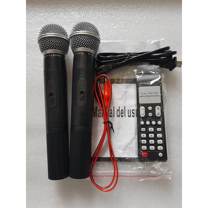 Loa kéo Karaoke Bluetooth JBA K-12: Bass 30, có đèn LED cảm ứng, Có 2 Micro không dây đi kèm