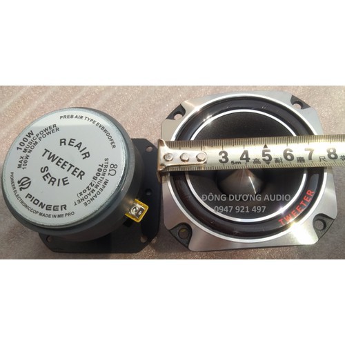 LOA TREBLE PIONEER TITAN VUÔNG + 2 TỤ 2.2MF 250V - GIÁ MỘT LOA