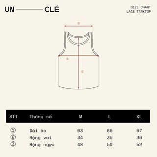 Áo tanktop UNCLÉ Salt Lace