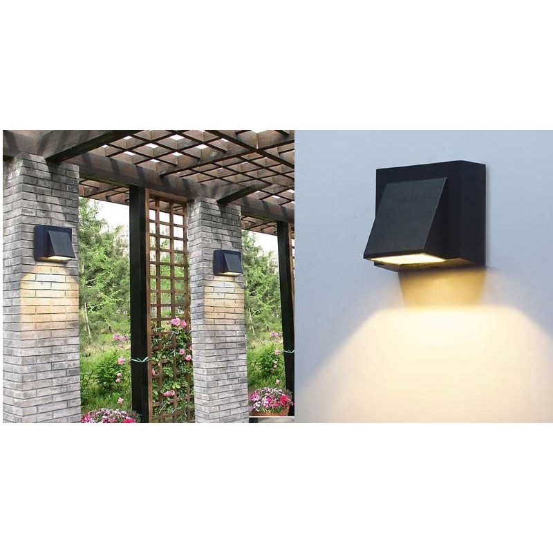 Đèn Hắt Tường Trang Trí Trong Nhà Và Ngoài Trời_Nguôn Nhôm Đúc Chống Nước IP65