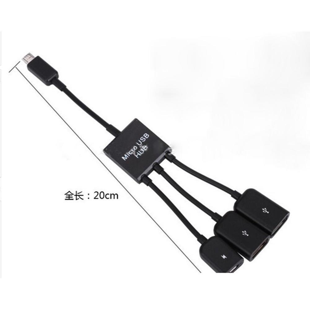 Bộ điều hợp OTG Hub Micro USB 2.0 3 trong 1 chuyên dụng