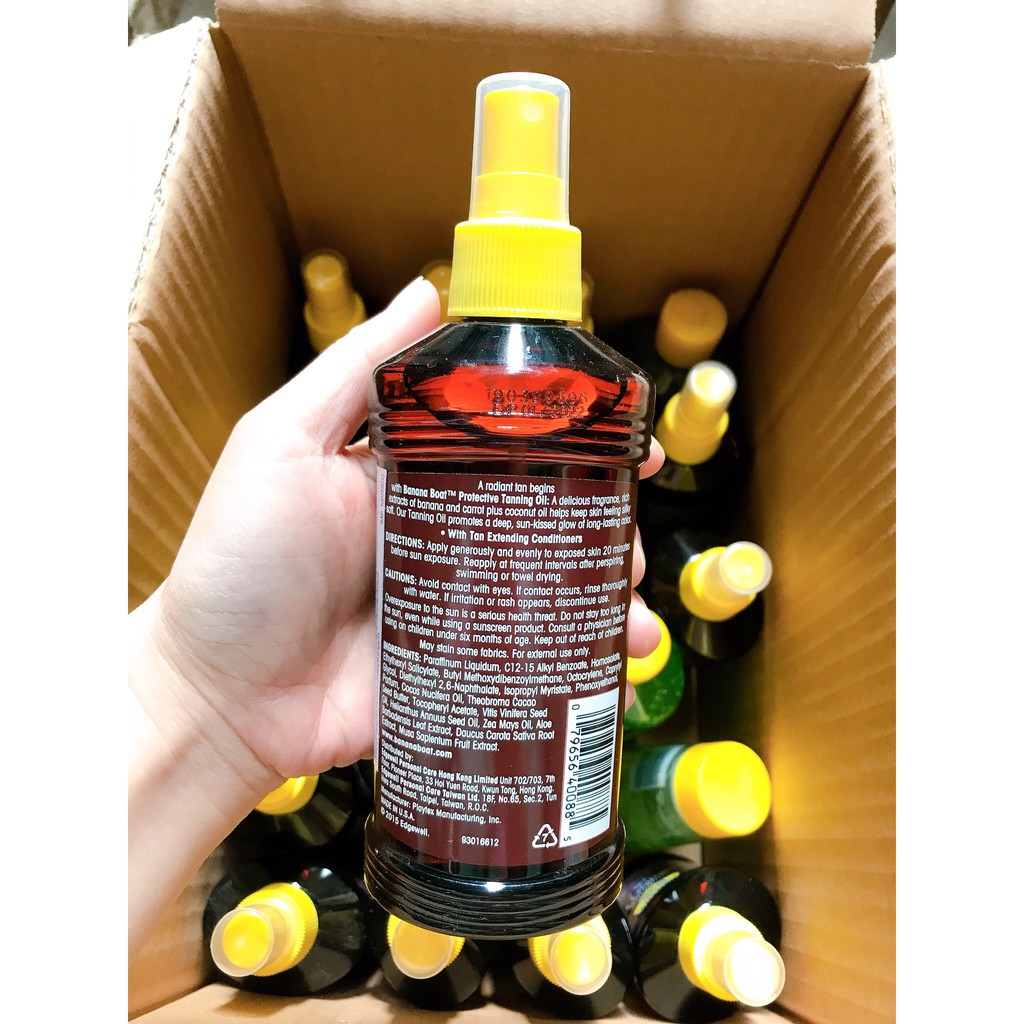 [Nhập Khẩu USA] Dầu phơi nắng Banana Boat Tanning Oil SPF4-SPF8-SPF15 (236ml) | BigBuy360 - bigbuy360.vn