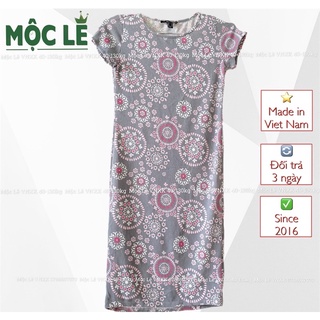 đầm suông body f21 vnxk xám hoa