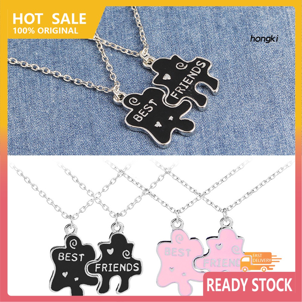 (Hàng Mới Về) vòng cổ Mặt Hình Chữ Best Friend Thời Trang Cho Nam Nữ