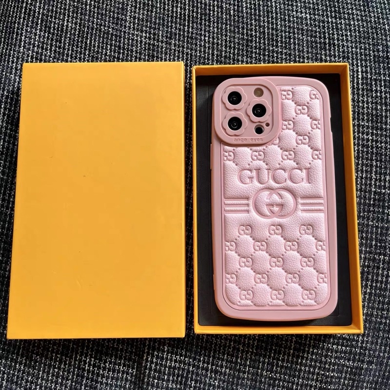 Ốp lưng IPHONE DẺO DA SẦN GU C CI MÀU HỒNG