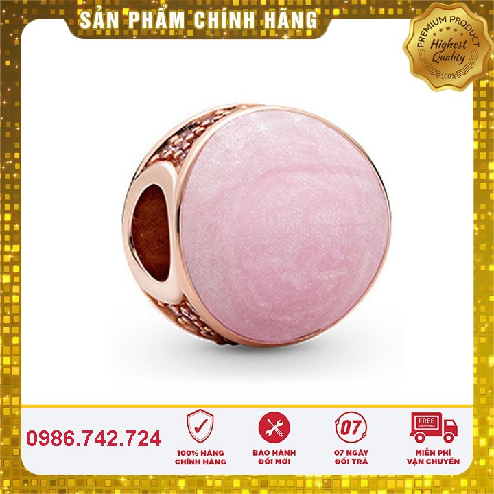 [Hàng cao cấp] Charm Bạc S925 ALE Cao Cấp - Charm xỏ ngang, PINK COLOR - Mã sản phẩm CHARMBAC_DNJ00015