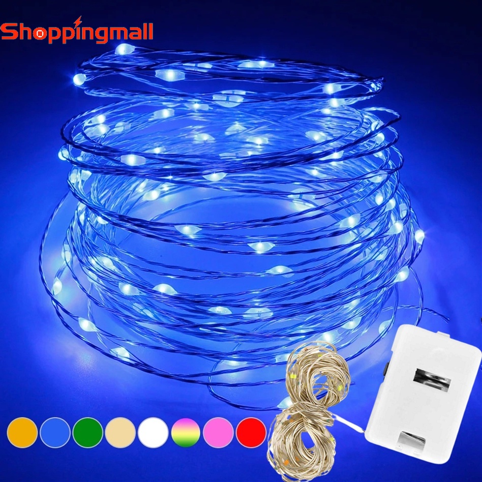 Dây Đèn LED Trang Trí 2Meter / 1M Chạy Bằng Pin