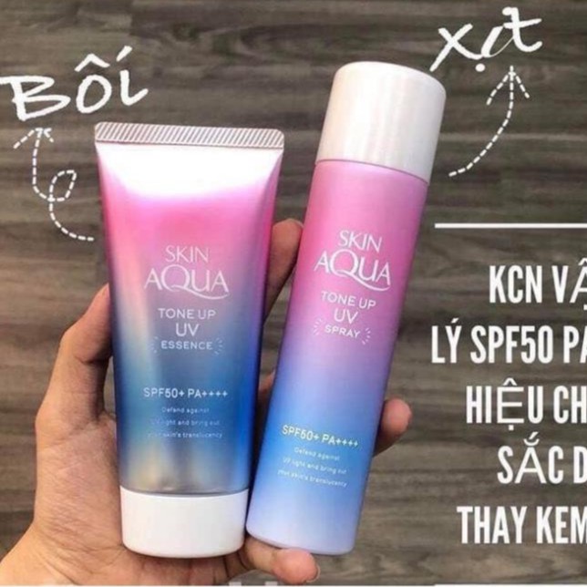 Kem Chống Nắng Skin Aqua Nâng Tông Da Skin Aqua SPF50+ PA++++ 80g hàng nội địa