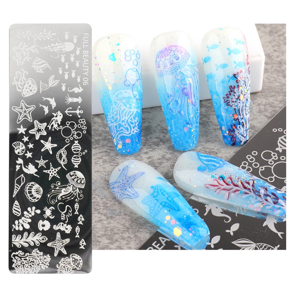 Khuôn Trang Trí Móng Nghệ Thuật Bằng Thép Không Gỉ DIY