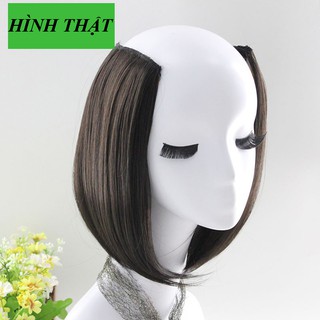 TÓC GIẢ KẸP PHỒNG CHÂN TÓC [HÌNH THẬT]