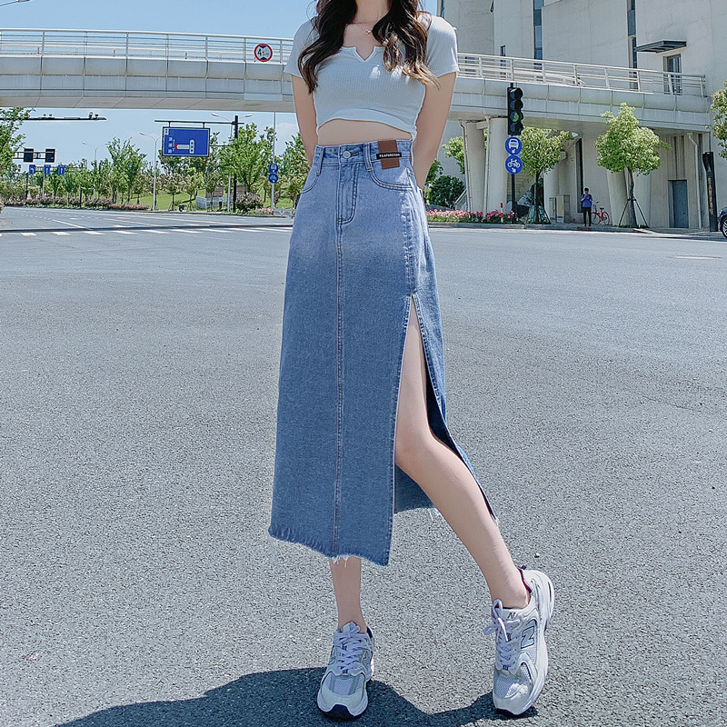Chân Váy Jeans Lưng Cao Thời Trang Cho Nữ | BigBuy360 - bigbuy360.vn