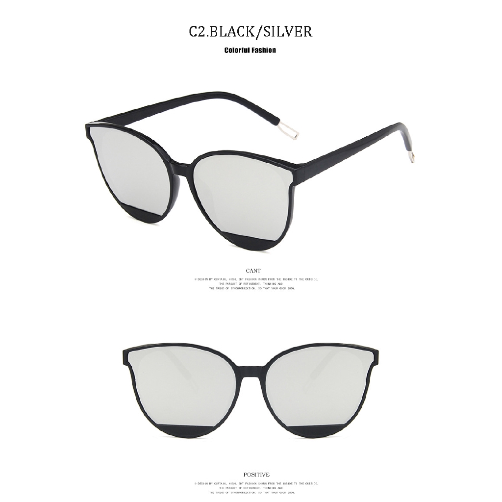 Kính Mát Mắt Mèo Oversize Chống Tia Uv400 Phong Cách Cổ Điển Dành Cho Nam Và Nữ