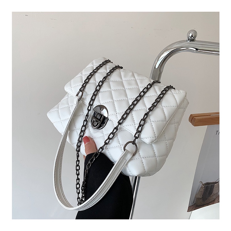 Túi Đeo Vai Hình Vuông Màu Trơn Phong Cách Phương Tây Cổ Điển 2022