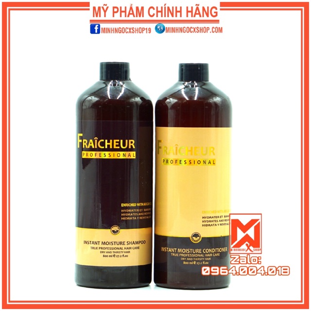 Dầu gội xả phục hồi dưỡng ẩm FRAICHEUR INSTANT MOISTURE 800ml chính hãng