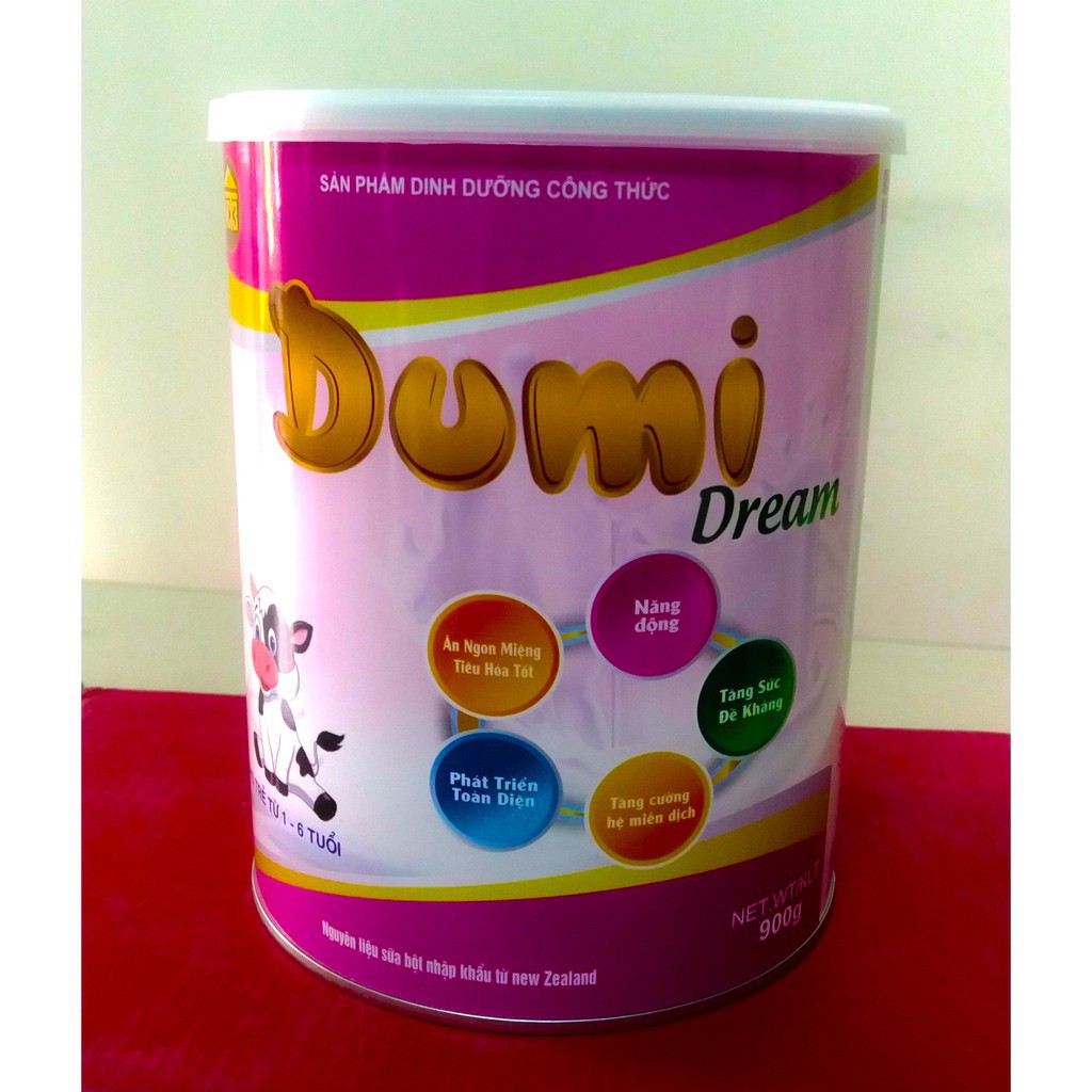 Sữa Bột Cho Trẻ Từ 1-6 Tuổi DUMI DREAM ( 900g ) (Hàng chính hãng công ty NCT3 )