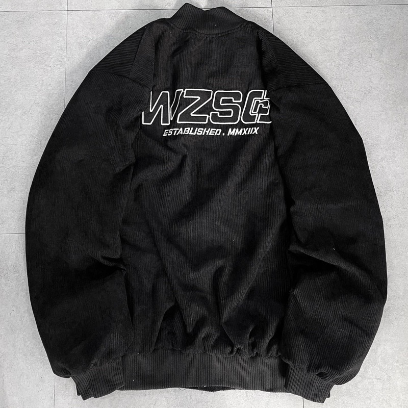 [sẵn] Áo Khoác Bomber Jacket Nhung Tăm Lót Dù WZSO PQK [ nam nữ mặc ]