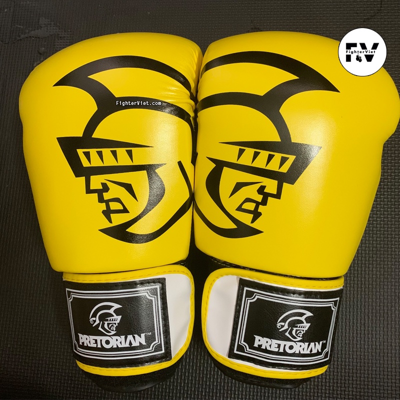 Găng Tay Đấm Bốc Pretorian Màu Vàng Cao Cấp Boxing Muay Thai Phiên Bản 2022