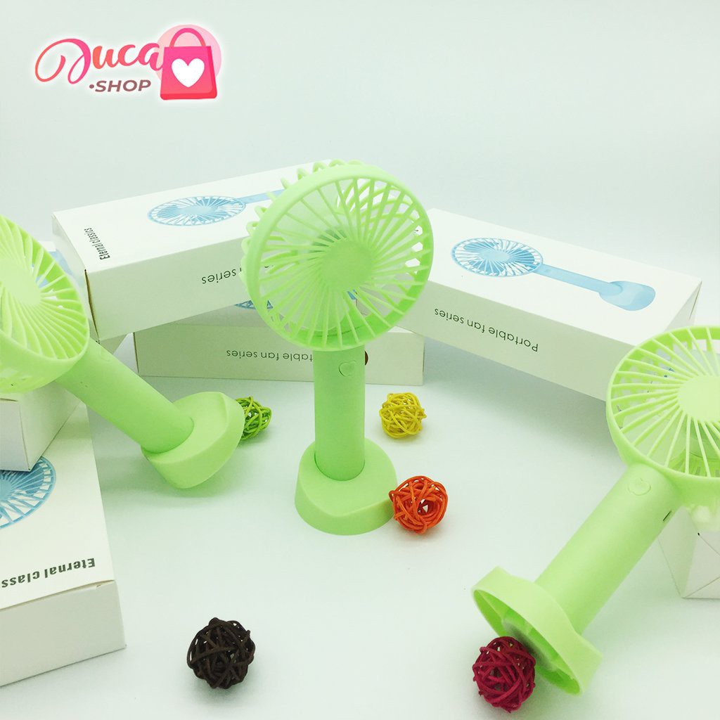 Quạt mini tích điện cầm tay có đế để bàn siêu hot | BigBuy360 - bigbuy360.vn