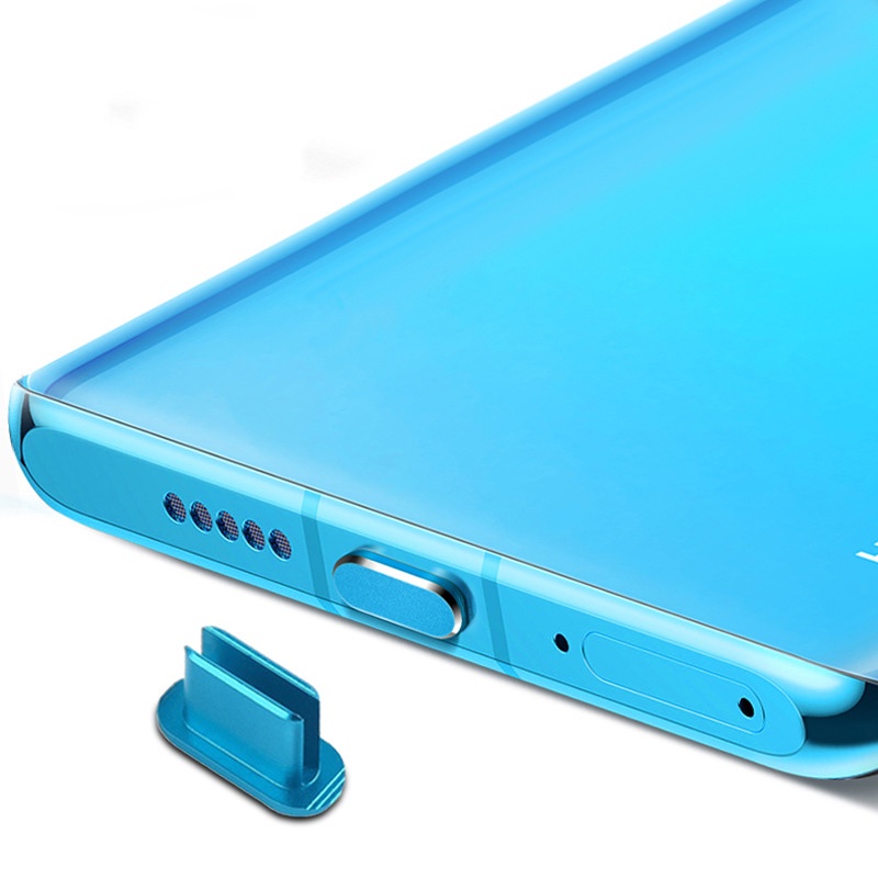 Nút Chặn Cổng Sạc Type-C Bằng Kim Loại Chống Bụi Cho Samsung Galaxy S21 S20 Huawei P40 Xiaomi 11 / 10