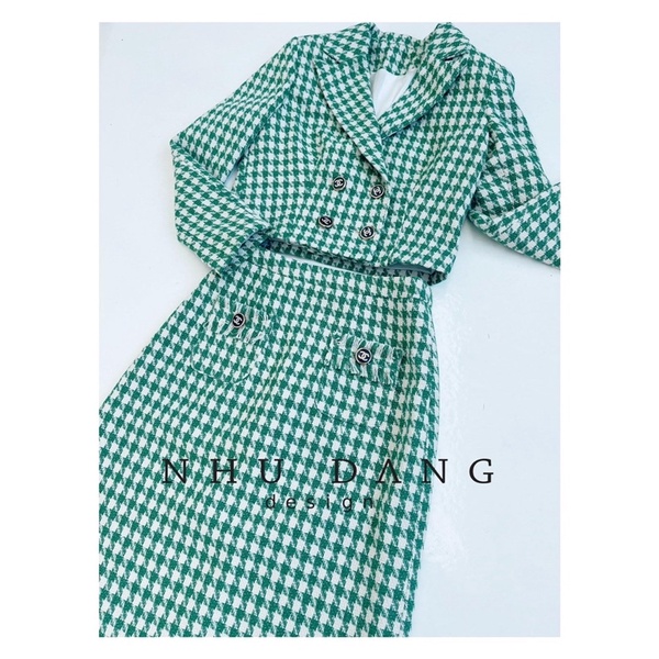 Set dạ kẻ xanh NĐ