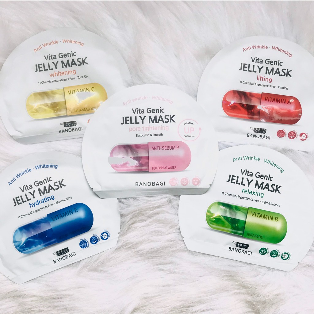 combo Mặt Nạ Dưỡng Bổ sung vitamin thần thánh Trắng Da Vita Genic Jelly Mask ( Đủ Dòng )