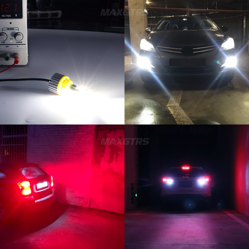 Bóng Đèn Led MAXGTRS 2xT15 W16W 1156 BA15S 7440 W21W T20 Chất Lượng Cao