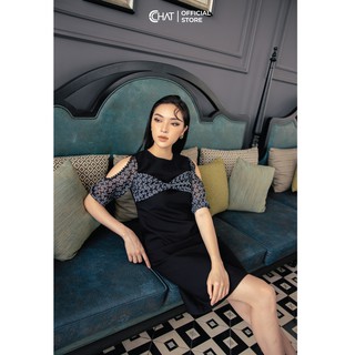 Váy dáng A nơ ngực CCHAT