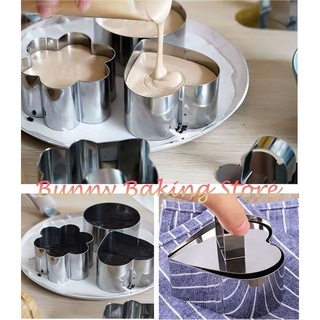 Khuôn ring mousse mini kèm nắp nhấn