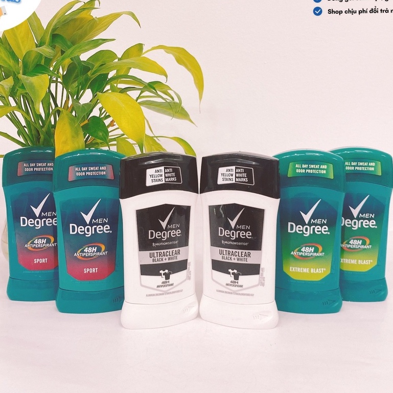 Sáp lăn nách khử mùi Degree men 48H - Mỹ - 76g