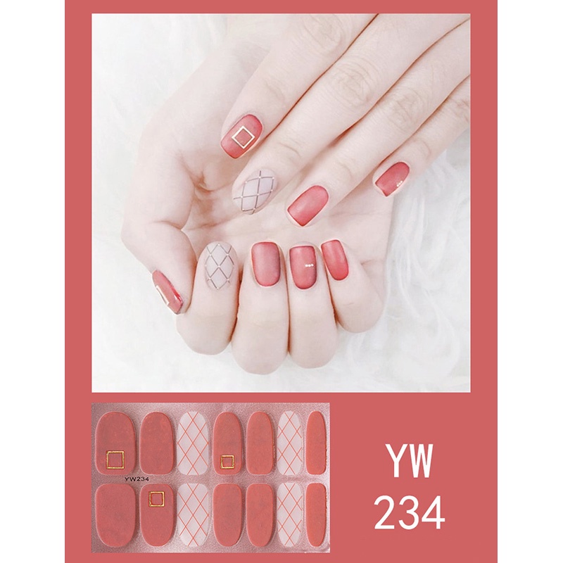 ⚜️Bộ miếng dán trang trí móng tay nghệ thuật phong cách Hàn Quốc