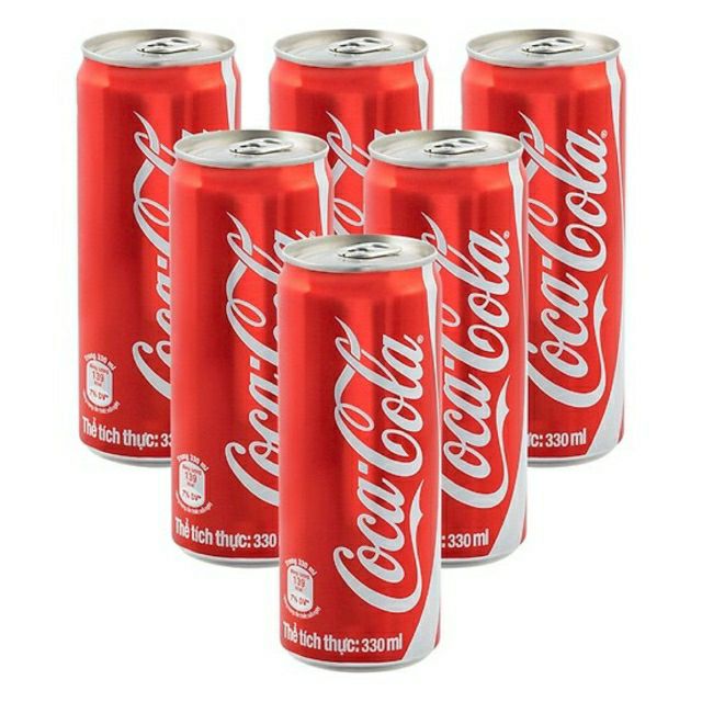 Lốc 6 lon coca- cola