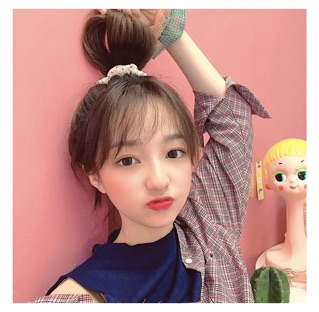 Cột tóc scrunchies màu mè