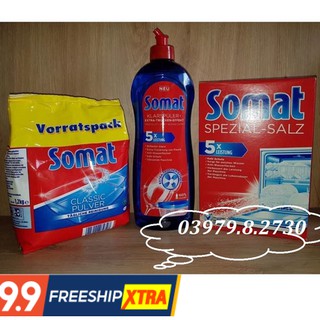 Combo Somat nước bóng 750ml / muối 1.2kg / bột 1.2kg